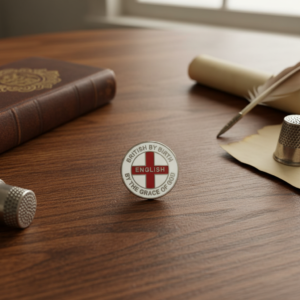 British By Birth - Lapel Badge