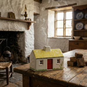 Irish Turf Peat Incense (Cottage Burner Set)